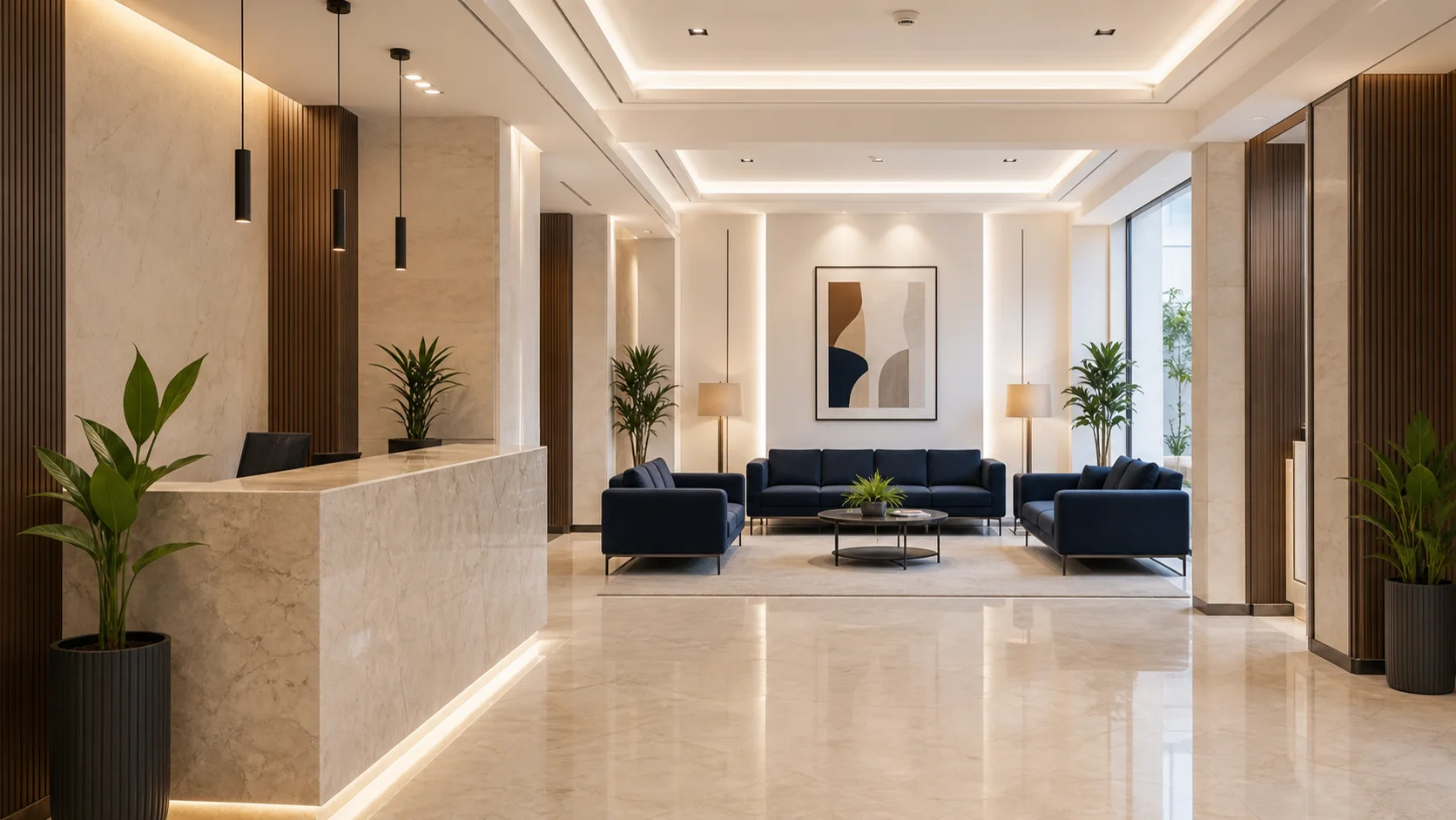 Pyramid Care Clinic reception and waiting lounge
