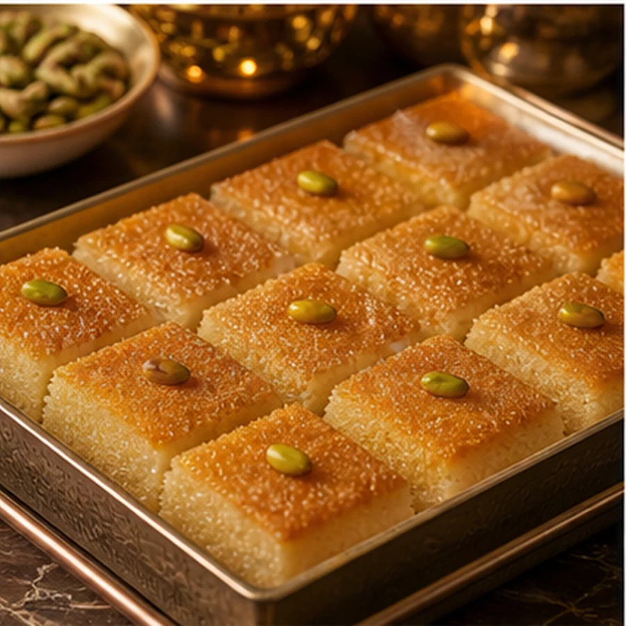 Basbousa Pistachio Kilo