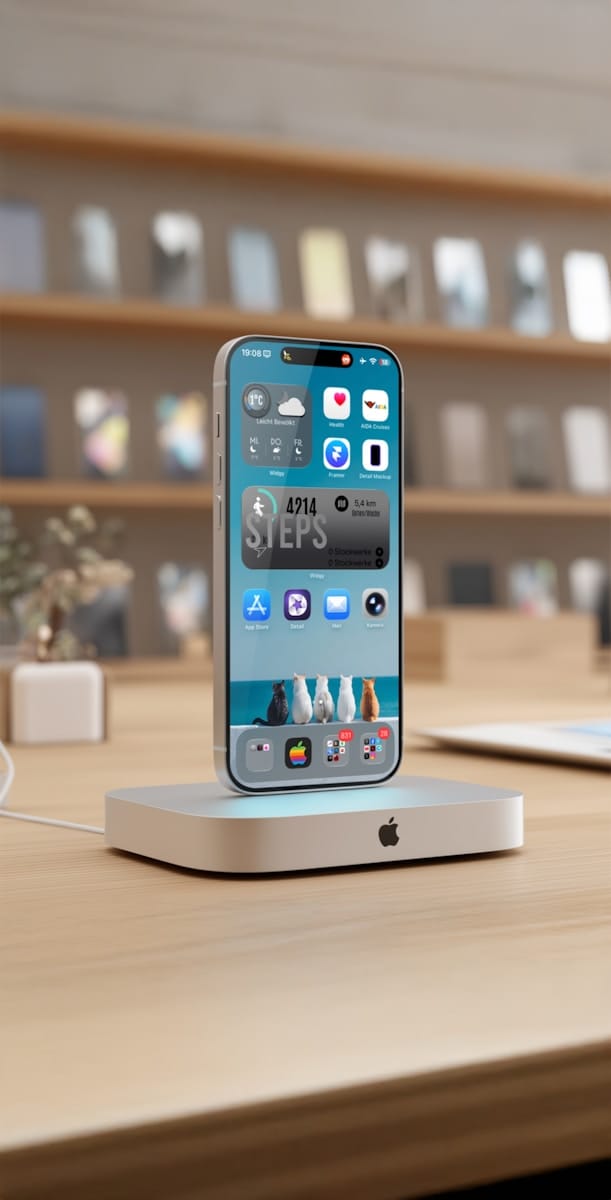 smartphone with mobile app interface for mobile app development